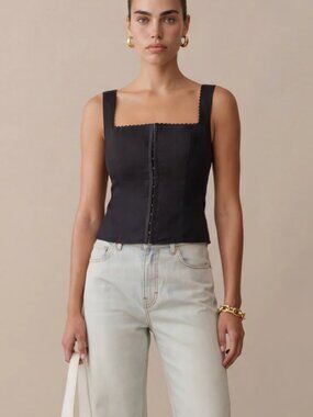 FEW MODA | Kourt Halley Linen Top